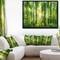 Designart - Forest with Rays of Sun Panorama - Landscape Art Print Framed Canvas